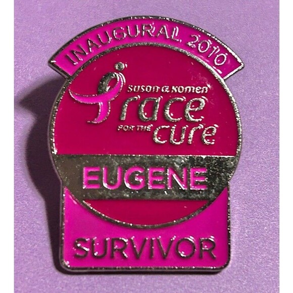 1st Survivor’s Race for 2010 Pin and 3 other Awareness ,Pink Ribbon Lapel Pins - Picture 3 of 4